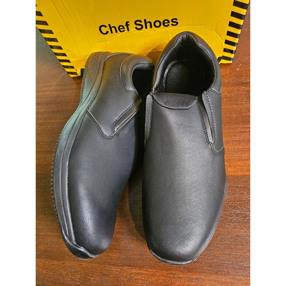 Chef Shoes Slip On Work Shoes Mens Size 12 Black Slip Resistant Memory Foam main image 6